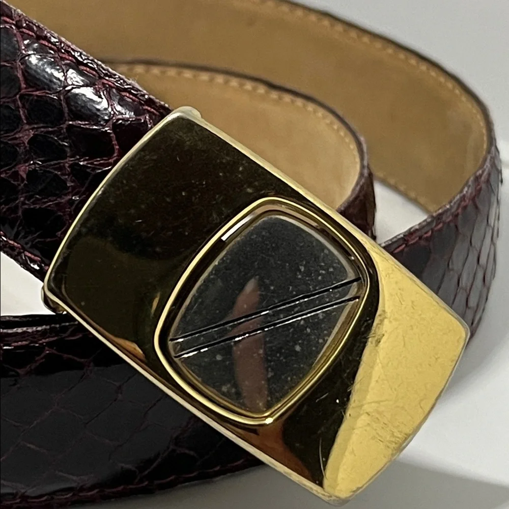 vintage snakeskin belt by Christopher Roberts